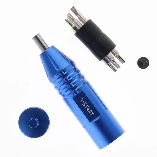 Y-Start Multi-Tool With 11 Pcs Torix Screwdrivers Blue Aluminum Alloy Handle MT01 Blue 2 Y-Start Multi-Tool With 11 Pcs Torix Screwdrivers Blue Aluminum Alloy Handle MT01 Blue - Image 2
