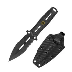Kizer Norcross Fixed Blade Knife Carbon Fiber Handle M390 Spear Point Plain Edge ZX-FB01A2