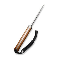 Civivi Cloud Peak Fixed Blade Knife Guibourtia Wood Handle Nitro-V Drop Point Plain Edge Satin Finish C23044-3 -White Mountain Knives a89c5112 1ade 442c a0ec 13df99b9381f 51416.1720461070