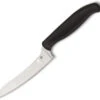Spyderco Z-Cut Kitchen Knife Black Polypropylene Handle CTS-BD1 Plain Edge Satin Finish K14PBK