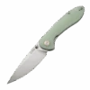 CJRB Feldspar Liner Lock Knife Natural Green G10 Handle Plain SW D2 Blade J1912-NTG