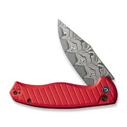 Civivi Stormhowl Folding Knife Red Aluminum Handle Damascus Clip Point Plain Edge C23040B-DS1 -White Mountain Knives bec75d01 757c 43dd 8eb5 724b2331b710 23945.1704310749