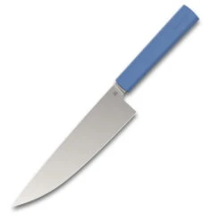 Butterfork Kitchen Knives Chefs Knife Blue ABS Handle Stainless Steel Plain Edge