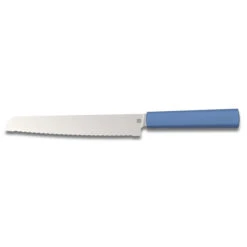 Butterfork Kitchen Knives Bread Knife Blue ABS Handle Stainless Steel Serrated Edge