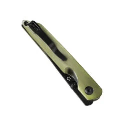 Kizer Shot Folding Knife Green Aluminum Handle 154CM Plain Black Blade V3677C2 -White Mountain Knives bgg 4 41867.1733245532