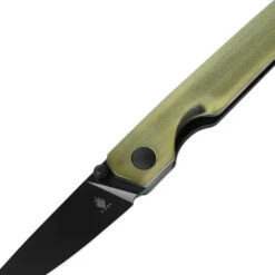 Kizer Shot Folding Knife Green Aluminum Handle 154CM Plain Black Blade V3677C2 -White Mountain Knives bgg 5 40963.1733245532