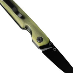 Kizer Shot Folding Knife Green Aluminum Handle 154CM Plain Black Blade V3677C2 -White Mountain Knives bgg 6 54607.1733245532