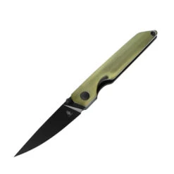 Kizer Shot Folding Knife Green Aluminum Handle 154CM Plain Black Blade V3677C2 -White Mountain Knives bgg 31007.1733245532