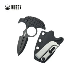 Kubey Cavy Fixed Blade Knife Black G10 Handle 14C28N Spear Point Plain Edge Blackwash Finish KU403B 11 Kubey Cavy Fixed Blade Knife Black G10 Handle 14C28N Spear Point Plain Edge Blackwash Finish KU403B -White Mountain Knives bw 54307.1734039758