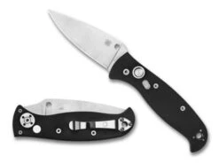 Spyderco Autonomy Folding Knife BLK G10 Handle LC200N Plain Edge C165GP2