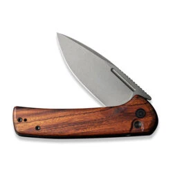 Civivi Conspirator Folding Knife Cuibourtia Wood Handle Nitro-V Plain Edge Gray Stonewash Finish C21006-3 -White Mountain Knives d0e97f0b e692 4854 85b4 ce80fe065230 88392.1646158935