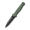 Civivi RS71 Folding Knife Green Canvas Micarta Handle Nitro-V Plain Edge Black Stonewash Finish C23025-3
