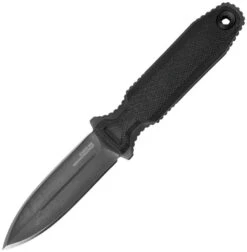 SOG Pentagon FX Covert Fixed Blade Knife Black G10 Handle S35VN Plain Black Blade 17-61-03-57