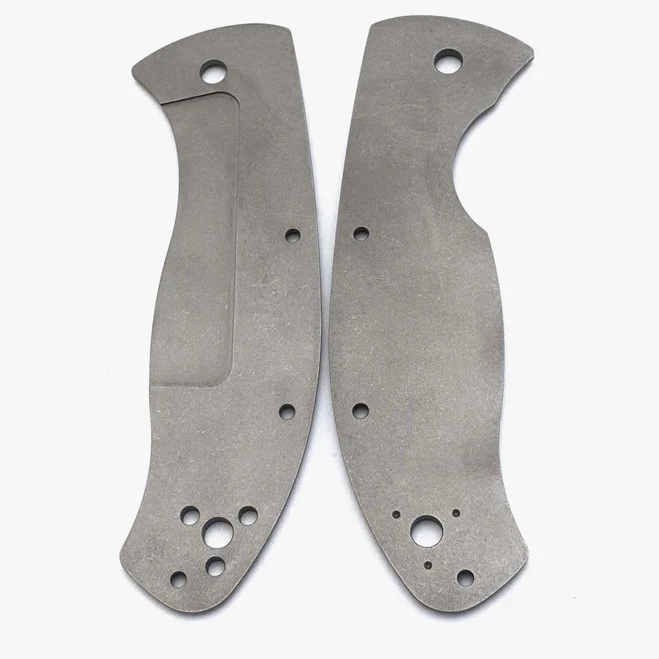 Flytanium Titanium Scales For Spyderco Tenacious Stonewash Finish FLY-573 5 Flytanium Titanium Scales For Spyderco Tenacious Stonewash Finish FLY-573 - Image 5