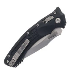 Microtech Amphibian Ram-Lok Folding Knife Black Frag G10 Handle Partially Serrated Blade 137RL-11 FRGTBK 9 Microtech Amphibian Ram-Lok Folding Knife Black Frag G10 Handle Partially Serrated Blade 137RL-11 FRGTBK -White Mountain Knives microtech amphibian ram lok 137RL 11 FRGTBK 03 41324.1727973502