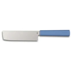 Butterfork Kitchen Knives Nakiri Knife Blue ABS Handle Stainless Steel Plain Edge -White Mountain Knives nk 72538.1729530717