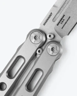 Benchmade Laro Butterfly Knife Gray Titanium Handle MagnaCut Stainless Steel Blade BM82 -White Mountain Knives p3osexry97kt1ygchkmj 680x 68813.1756218693