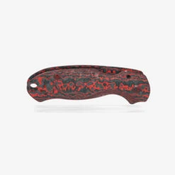 Flytanium Carbon Fiber Lotus Scales For Spyderco Para 3 Knife Lava Flow FLY-1361LF