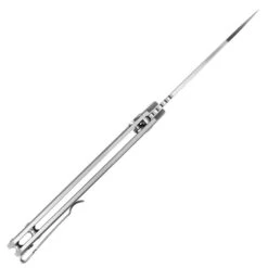 CJRB Large Pyrite-Alt Folding Knife AR-SFII Steel Handle Wharncliffe Plain Edge Sand Polish Finish J1925AL-ST -White Mountain Knives spp 2 60108.1737727852